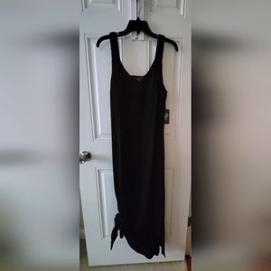 NWT Vince Camuto Black Maxi Sleeveless Dress size Large